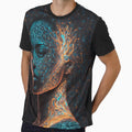 bioluminescent portrait with an abstract by Palteeshop