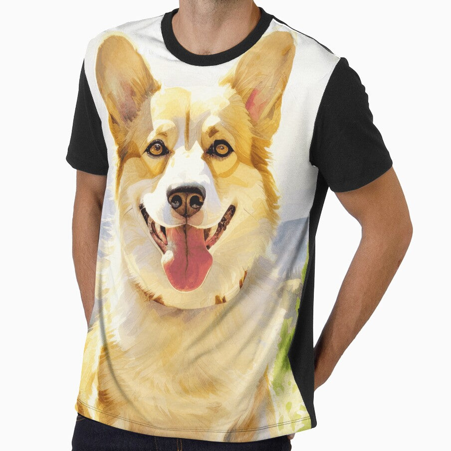 Watercolor Pembroke Welsh Corgi Portrait by TheAnimalZ00