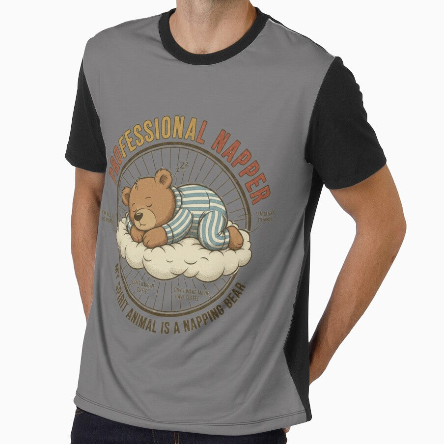Professional Napper Bear – Funny Sleepy Spirit Animal 90s Vintage Graphic by FakeJoo