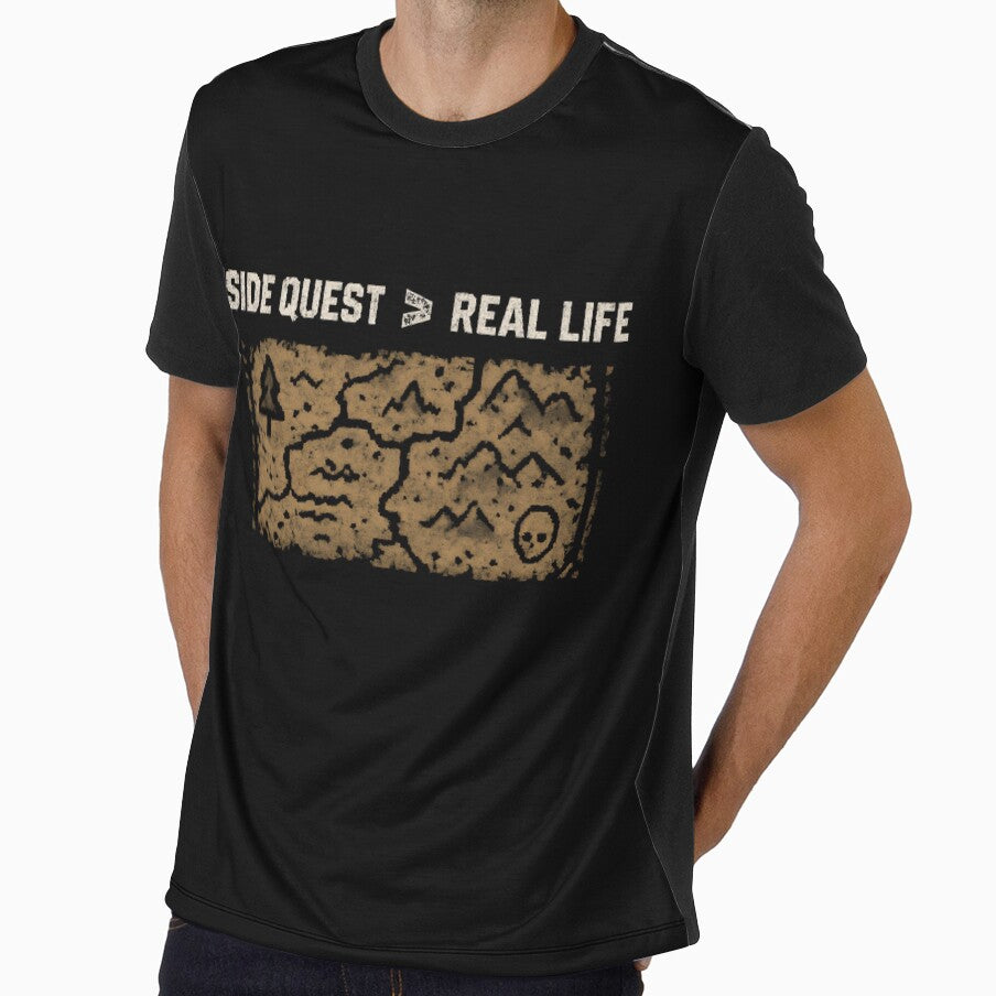 Funny Gamer - Side Quest > Real Life by DemureArtsy