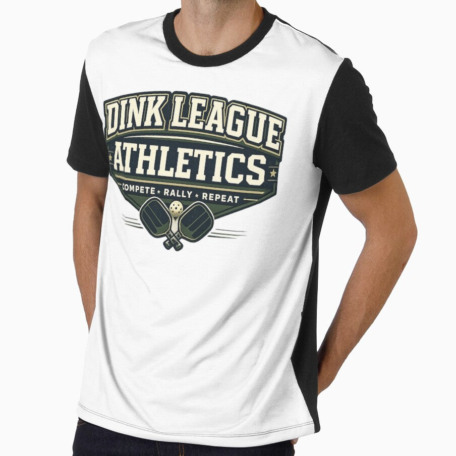 Dink League Athletics Shirt | Pickleball Club Apparel | Compete Rally Repeat Vintage Sports Design by The Daily Goods