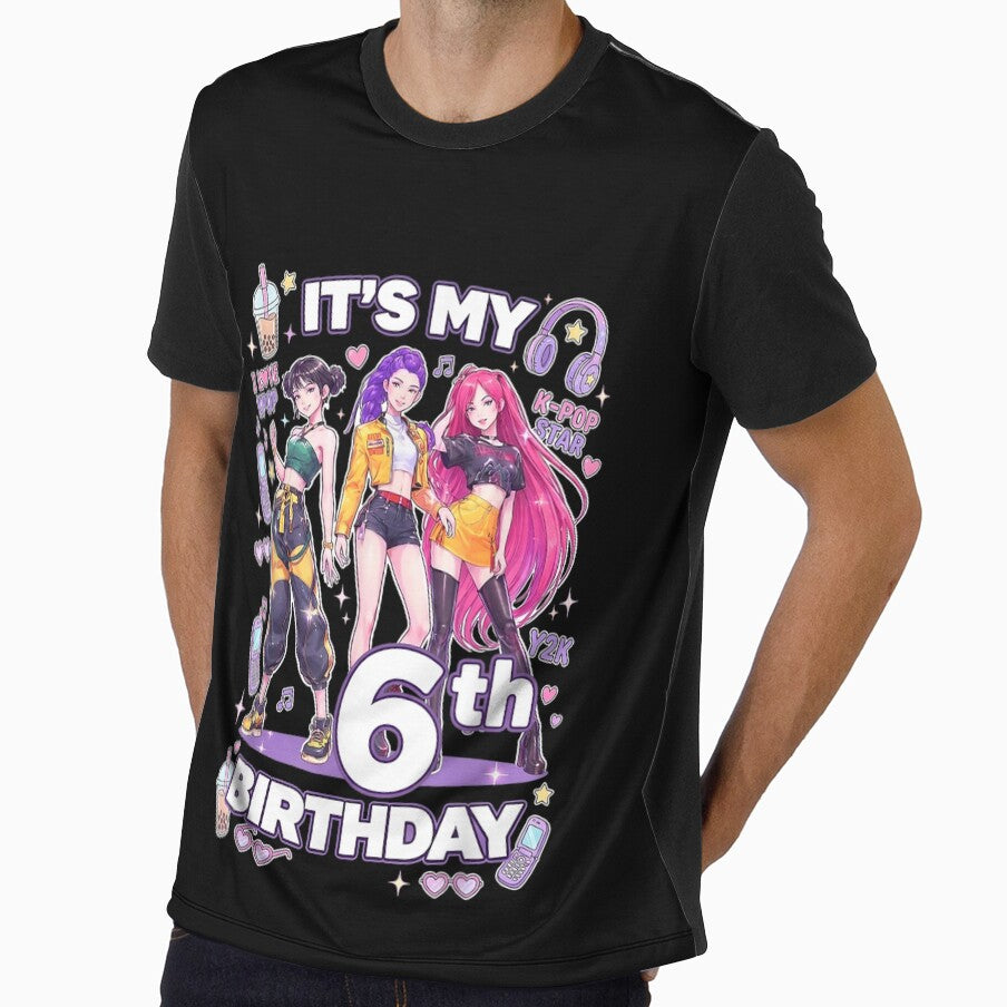 It Is My 6th Birthday K-Pop Star Y2K Aesthetic Anime Girls by Serene woods