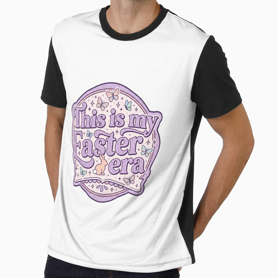 This Is My Easter Era – Retro Groovy Pastel Bunny Butterfly Spring Sticker by Han-Chaeyoung