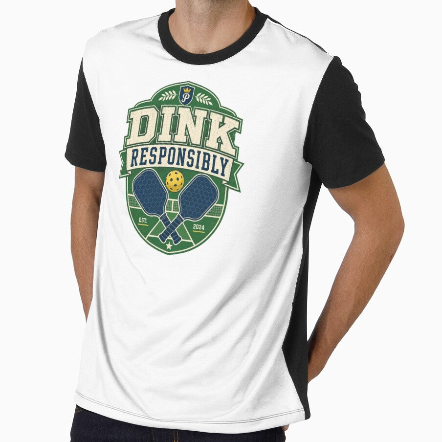 Vintage Pickleball Dink Responsibly Retro Paddle Club Design by Soft Panic Studio