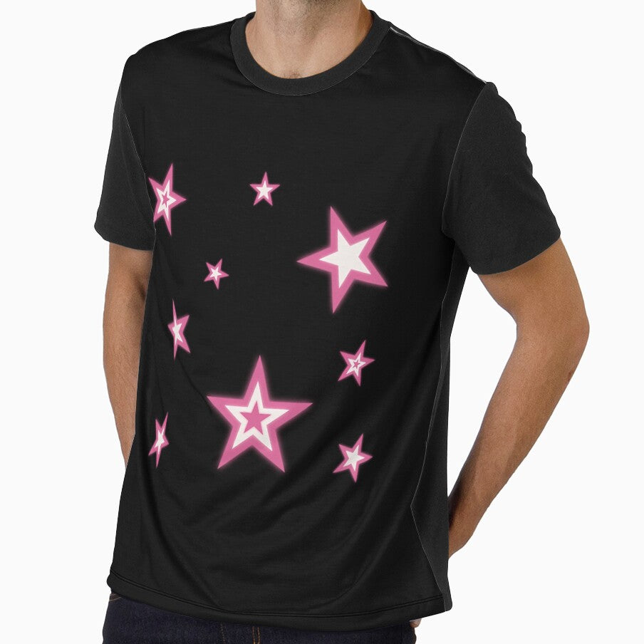 Pink Y2K Stars Pattern by fgaxsohqmvs18