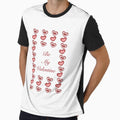Romantic Heart with text 'Be My Valentine' Design by MHArtSpace
