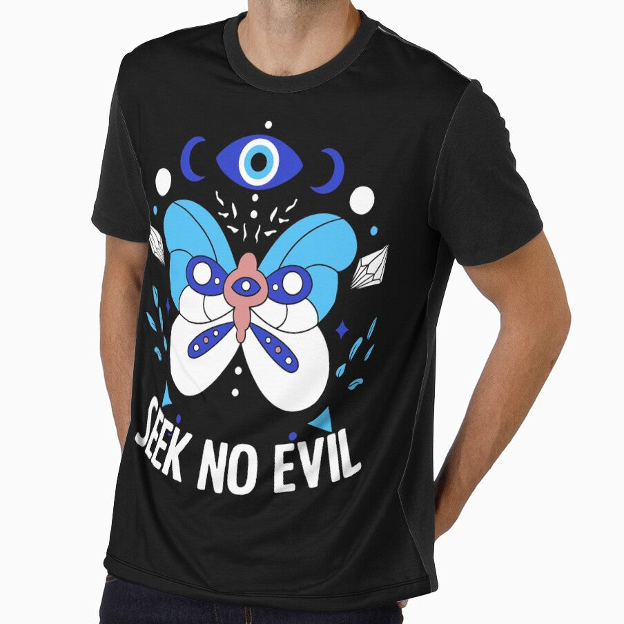 Aesthetic Butterfly With Nazar Eye For Spiritual Protection by Nessshirts