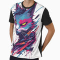90s anime Bootleg Retro Streetear Design - Neon Graffiti & Distressed Checkerboard Grunge Art by Design Repo