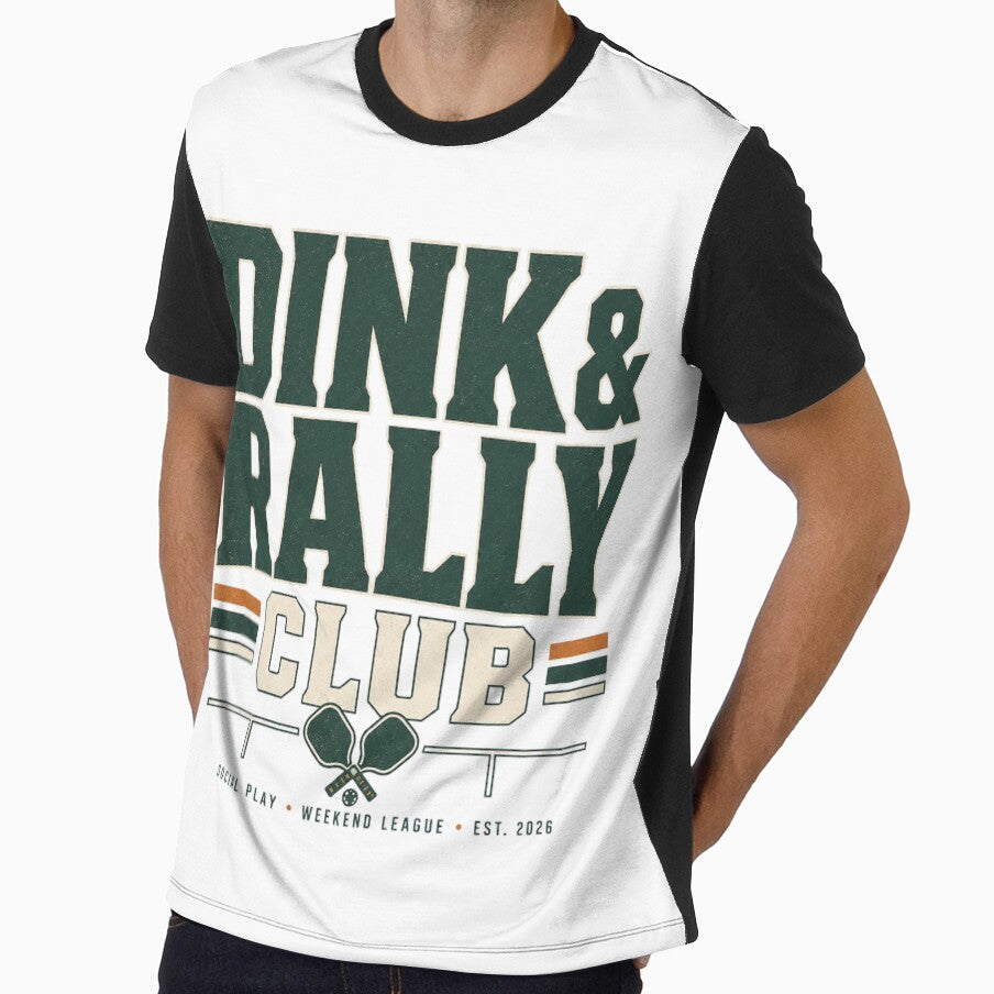 Dink & Rally Club Shirt | Pickleball Social League Vintage Sports Design | Court Members Only Paddle Club Apparel by The Daily Goods