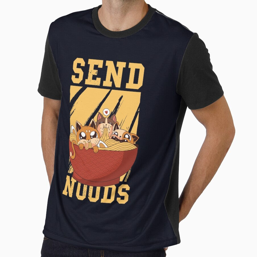 Anime Send Noods Retro Vintage Japanese Ramen Noodles Bowl by JacinLeffler