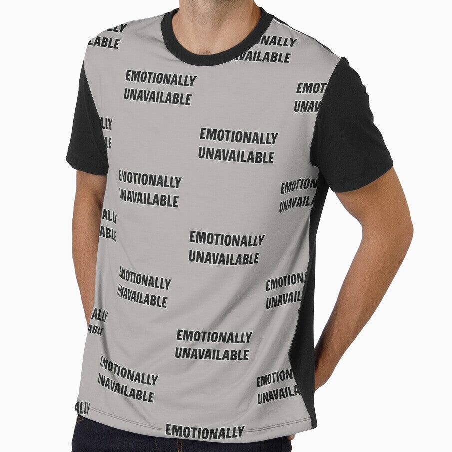 Emotionally Unavailable Text Art Design by PureGoldDesigns