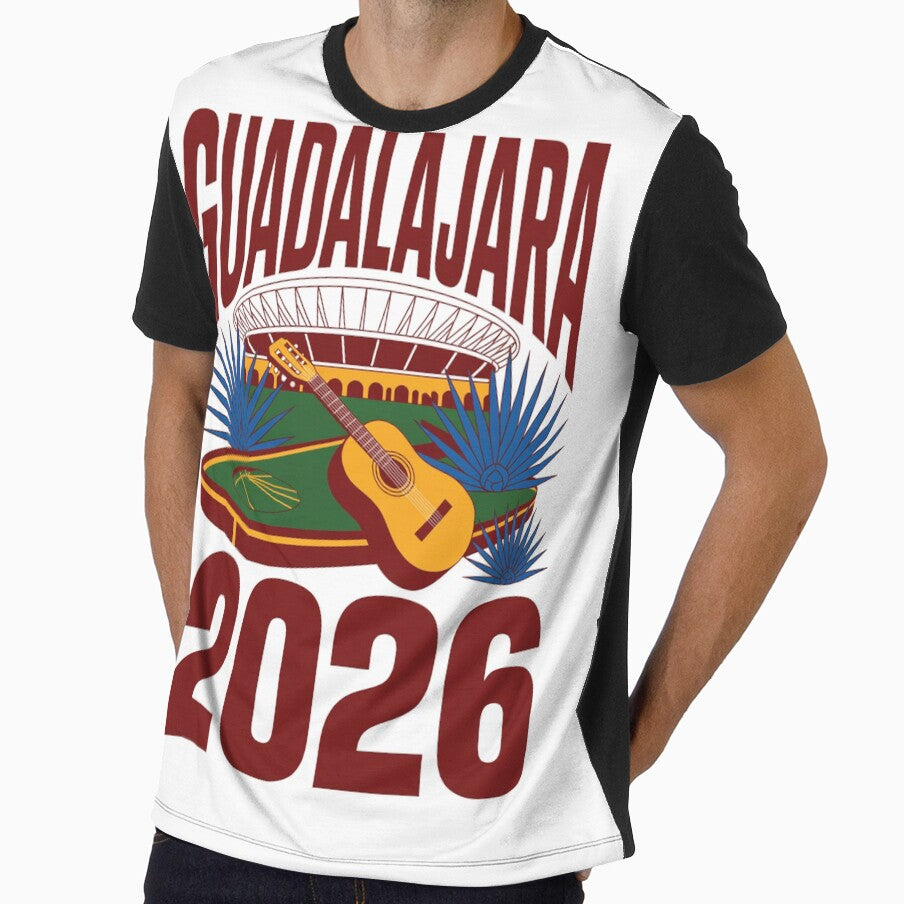Guadalajara 2026  Mexico Football Soccer Souvenir T-Shirt V1 by DarylWelsh2024