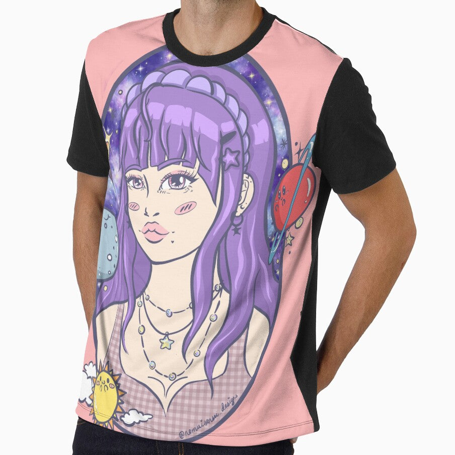 Space Anime Girl Y2K Kawaii Lolita Core Cute Anime Girl by nemuisensei