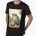 Grumpy Frog Ramen Japanese Style Funny Illustration by titanlevi