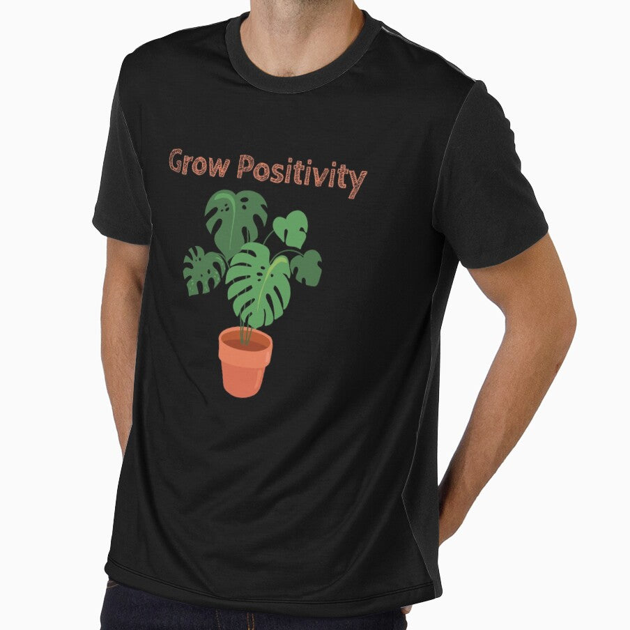 Grow Positivity | Plant Mom | Orange | Monstera | House Plants | Plants | Plant Lady | Plant Lover | Gardener | Gardening | Plant on a Stool by ShoniwDesigns