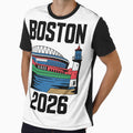 Boston 2026 New England Soccer Souvenir T-Shirt V4 by DarylWelsh2024