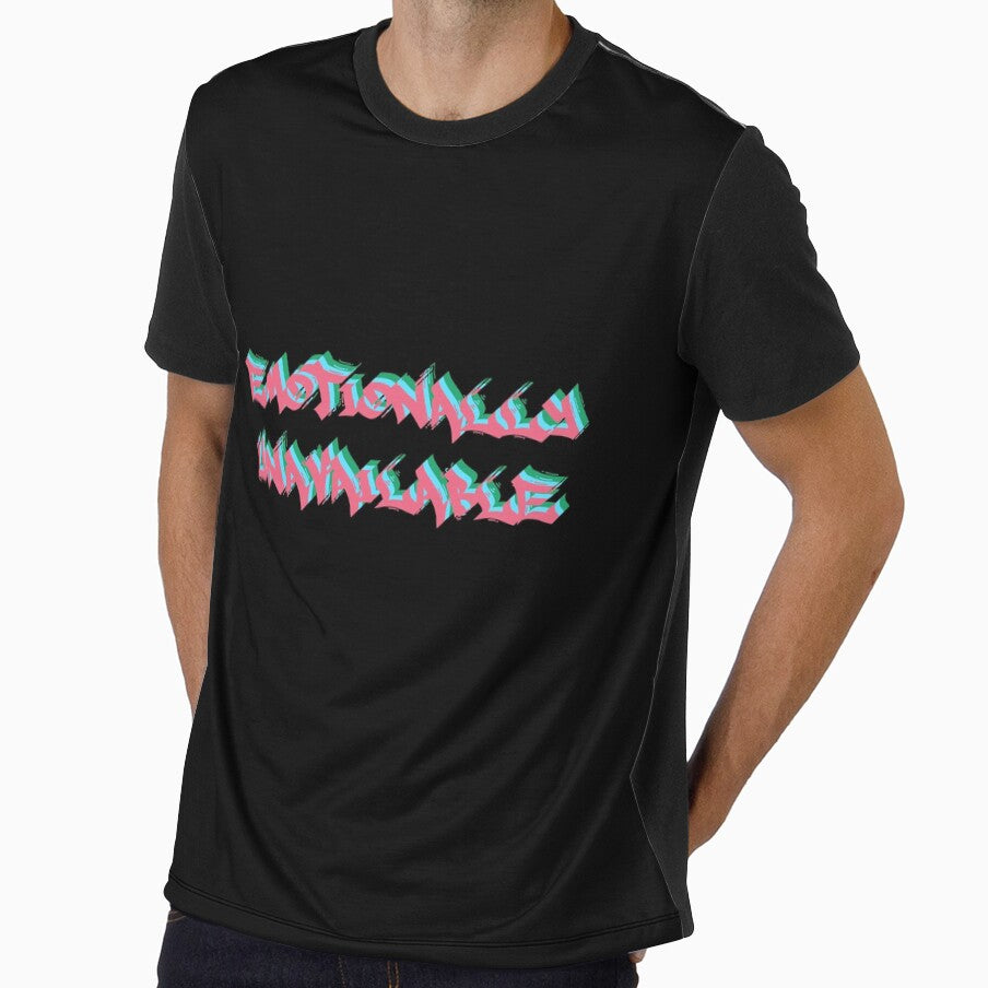 Emotionally Unavailable Only Graffiti Text Multicolor 4 by everything4eva