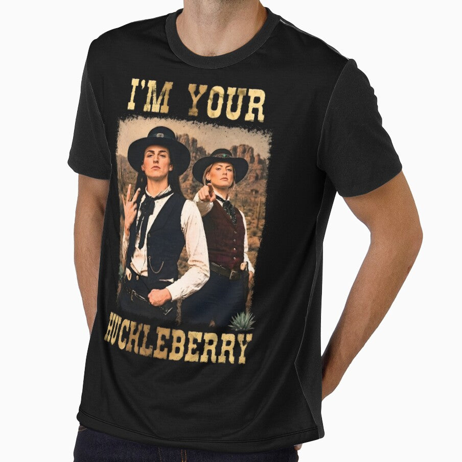 Caitlin-Martin CC I'm Your Huckleberry Western Graphic by ascribbler19
