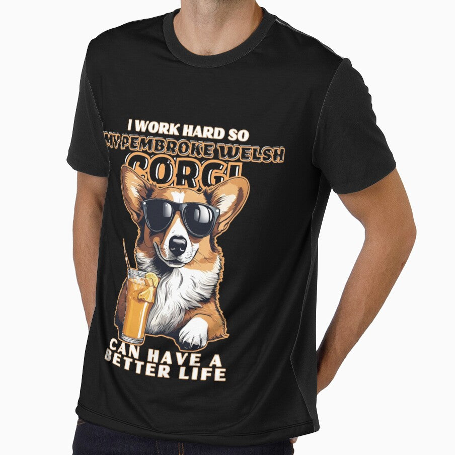Pembroke welsh corgi Lovers "I work hard so my amazing Pembroke welsh corgi dog  dog can have a better life" by GoodyPaws