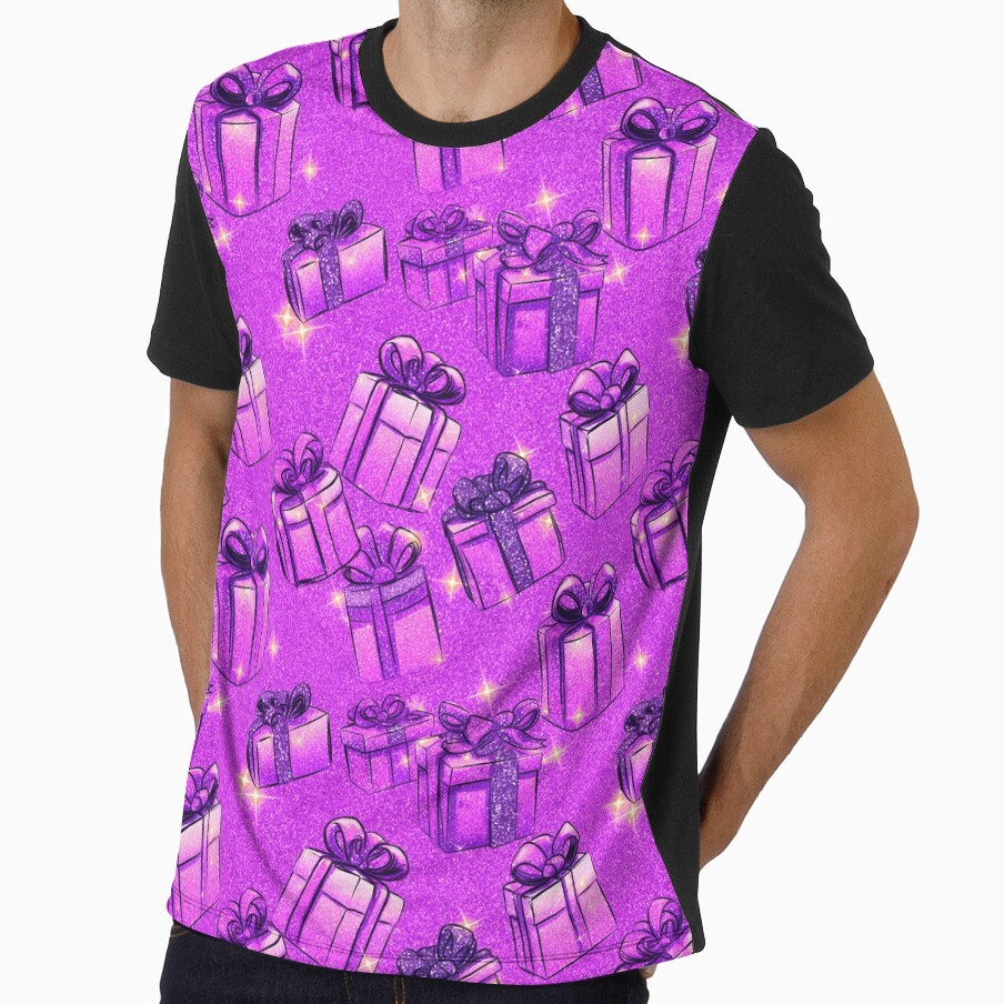 Purple Christmas Presents Pattern | Christmas Gifts | Matching Family Winter Outfit by PinkGoddessLove