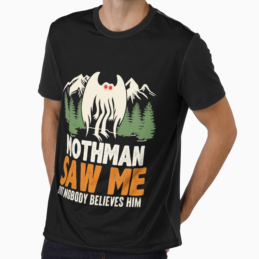 Mothman Saw Me But Nobody Believes Him Vintage Mothman Cryptid by Fleyshop