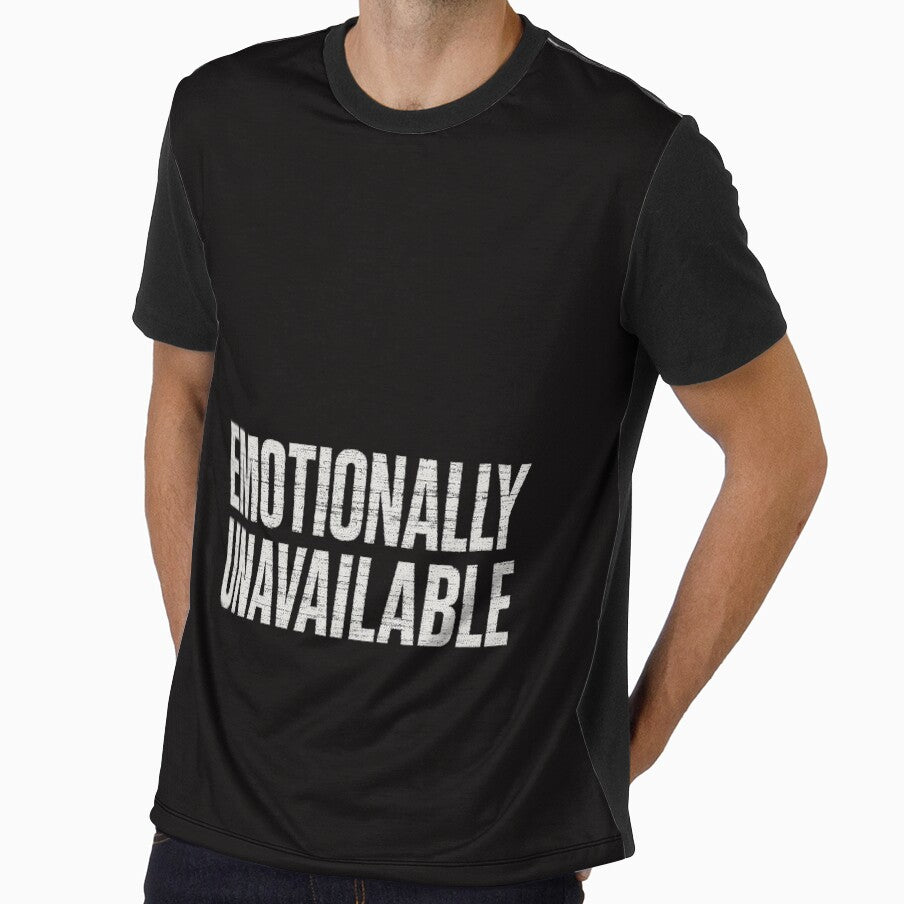 Emotionally Unavailable – Dark Humor Typography by HoopeStylee