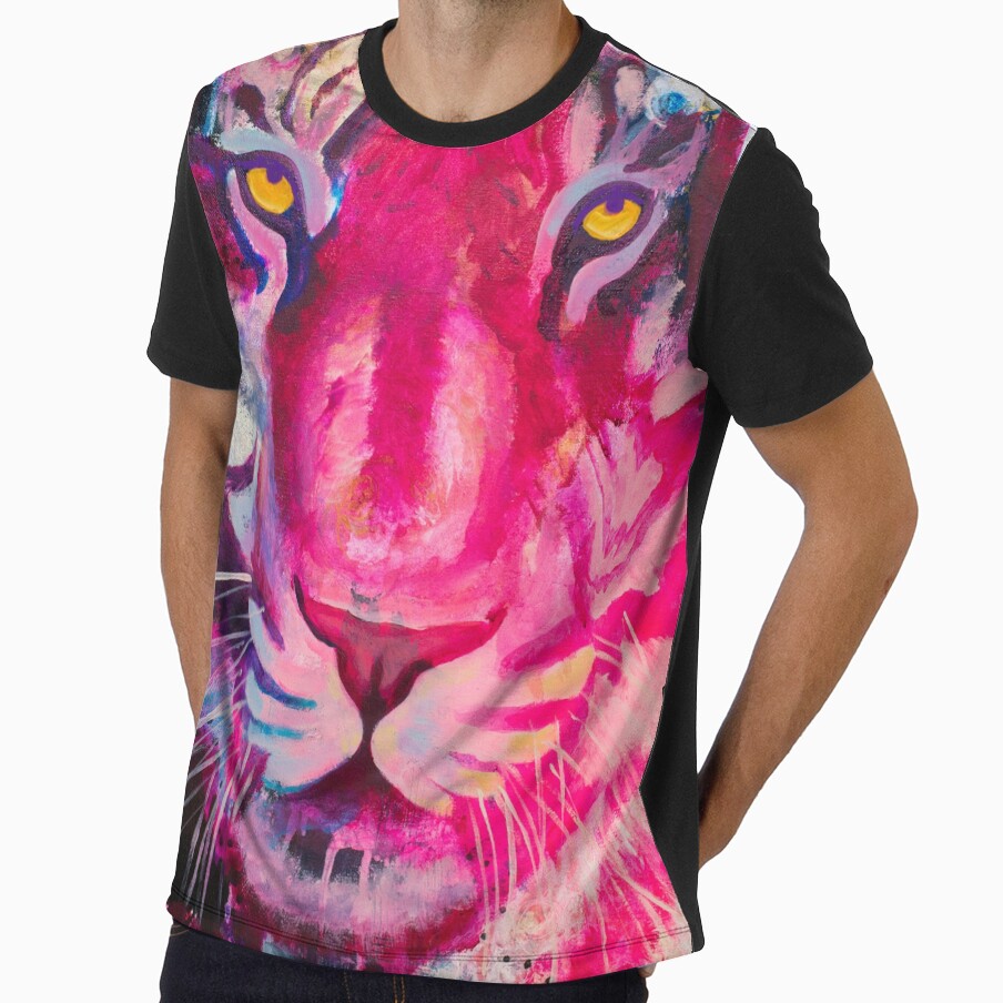 Vibrant Pink Tiger by FearlessPaints