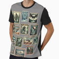 Cryptid Stamp Collection – Vintage US State Monsters Shirt by JonHale