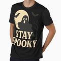 Stay Spooky – Vintage Halloween Ghost & Bats Design by DailyVibesCo