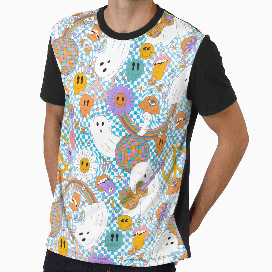 Groovy Ghosts Halloween Psychedelic Retro Disco Phone Case by Feral Confetti