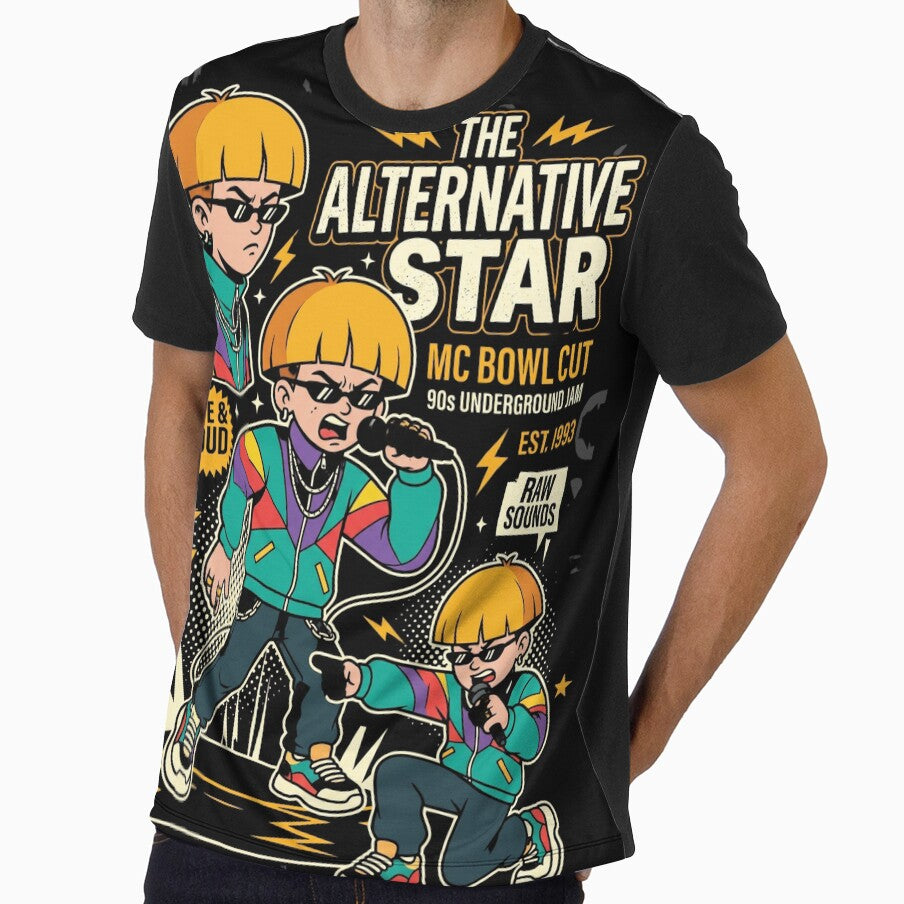 Retro 90s Alternative Star Bowl Cut Collage by Tel A Pet
