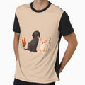 Corgi Labrador and Chicken Friends by Ameliamaar