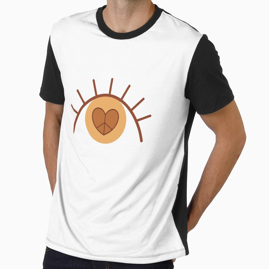 Hippie Eye - Peace Sign by Julza Art