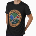 Lumberjack Pickleball Club Crossed Axe Paddle Vintage Sports Logo Graphic Art by Serene woods