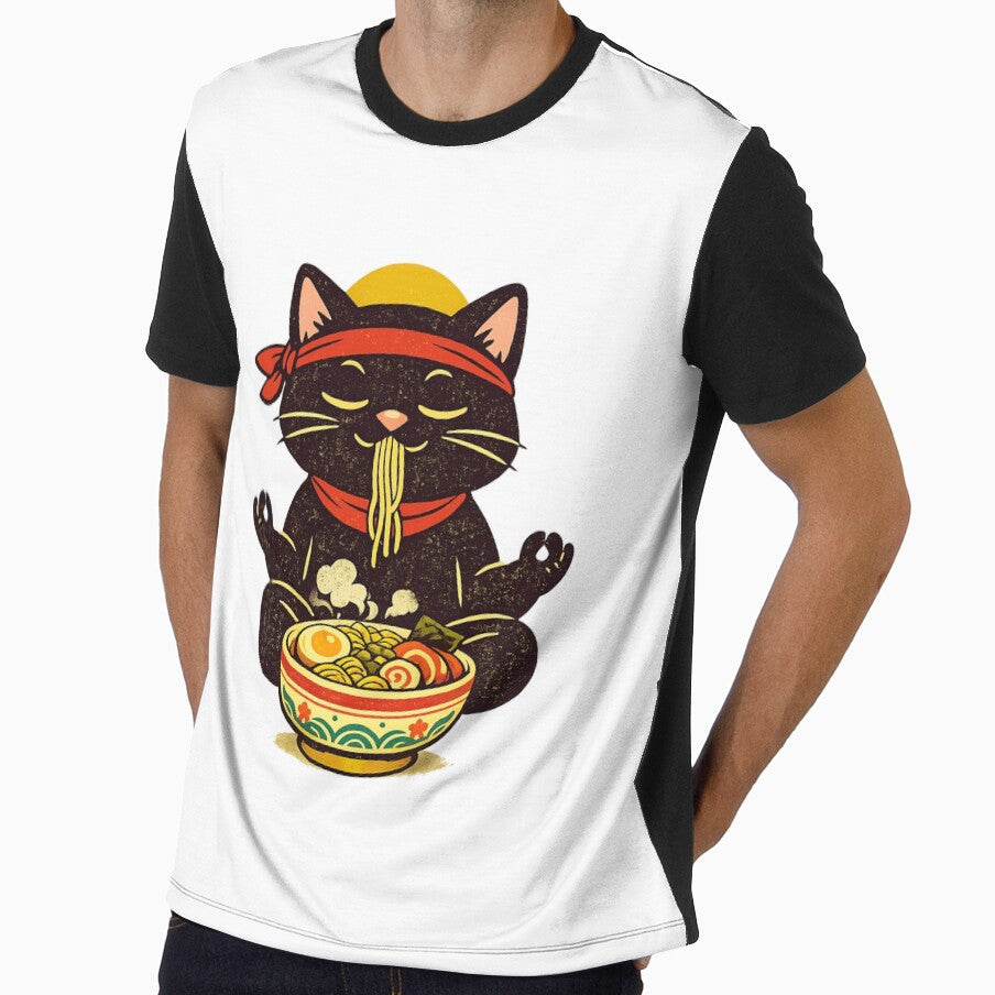 Ramen Cat – Yoga Snack by LuveraxArt