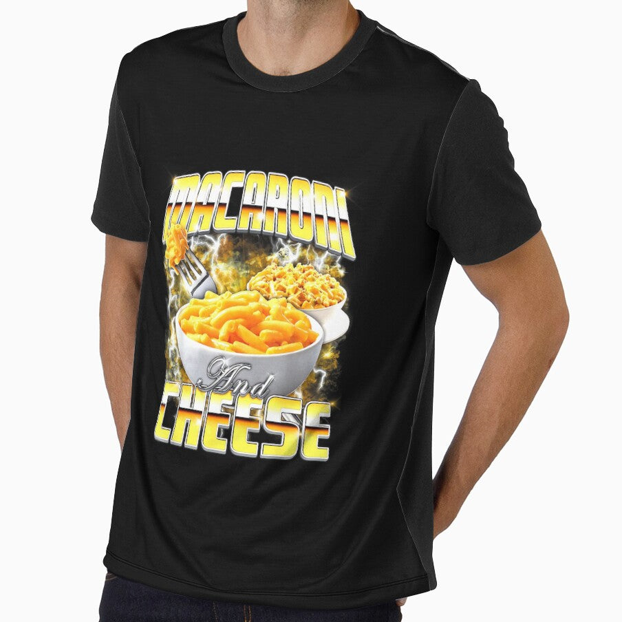Macaroni and Cheese Meme Bootleg Rap Style 90s Vintage Funny by PaulTSchafer