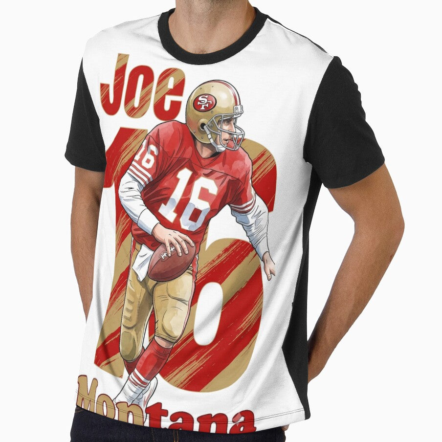 Retro Joe Montana 16 - San Francisco Football Legend by Thogan0416