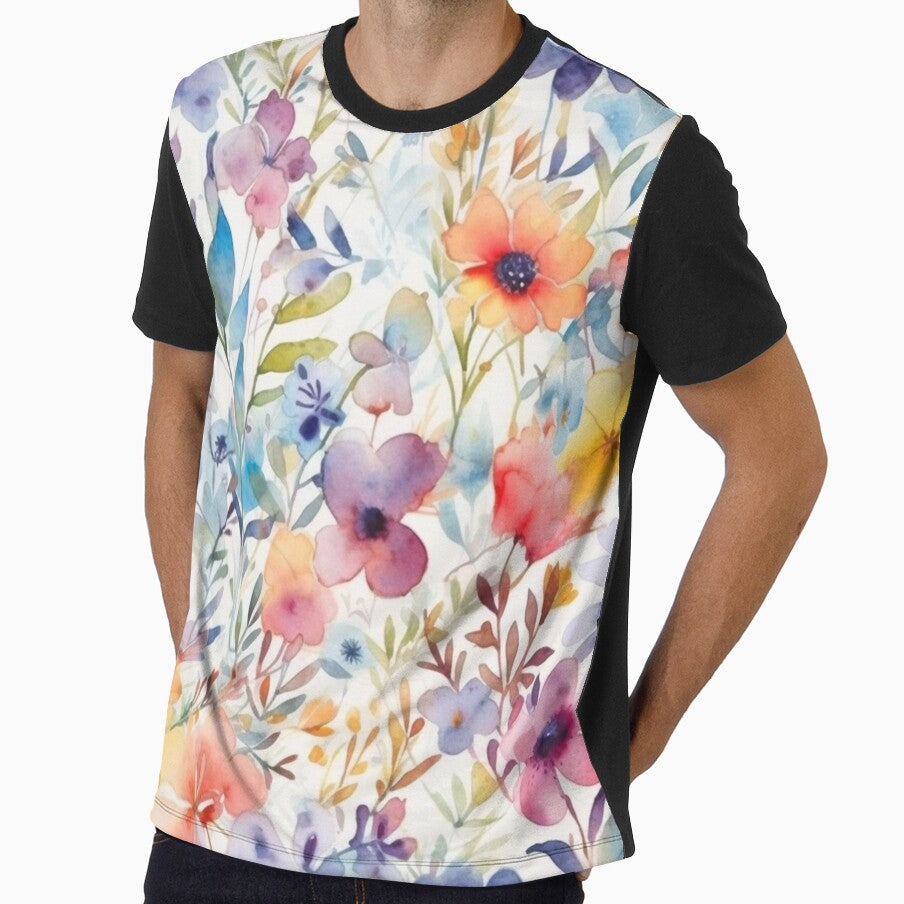 Spring Flowers Watercolour Design 3 by Nick-English