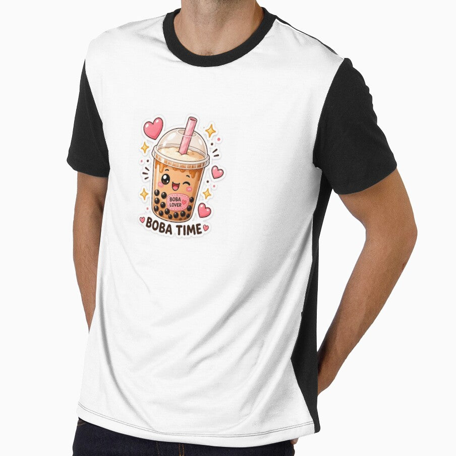 Cute Kawaii Boba Tea Sticker - Boba Time Bubble Tea Lover Cartoon by dkdesign26