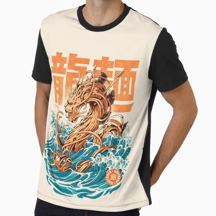Great Ramen Dragon off Kanagawa by Ilustrata®
