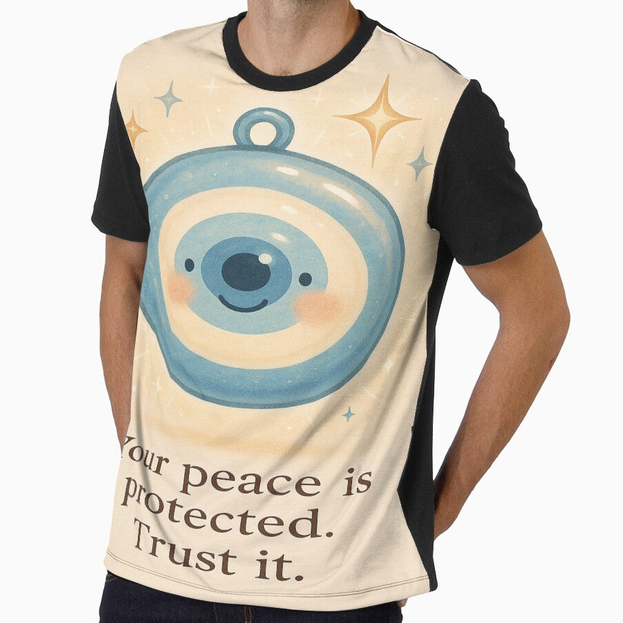 Protected Energy – Evil Eye Charm Quote by Neovibe Print