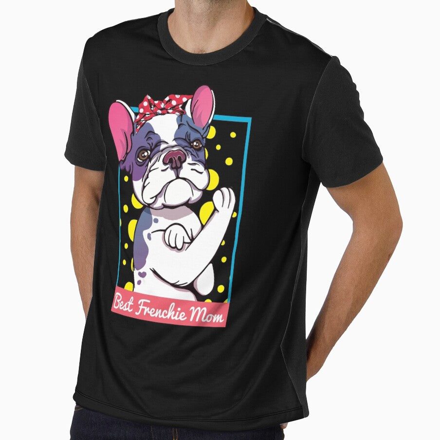 Retro French Bulldog Dog Mom Gift by MrEddie10