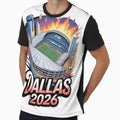 Dallas 2026 Texas Soccer Souvenir T-Shirt V21 by DarylWelsh2024