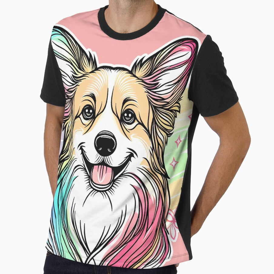 Pastel Long Haired Corgi by pixiedustpaint