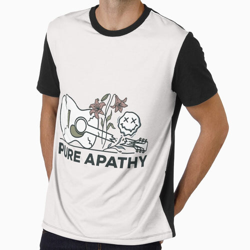 "Pure Apathy" Minimalist Line Art Grunge Guitar Graphic by benjyjump