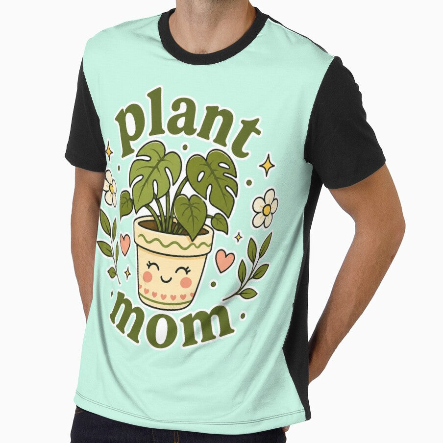 Plant Mom | Cute Monstera Houseplant Kawaii Plant Lover Design by TheStephanieRome