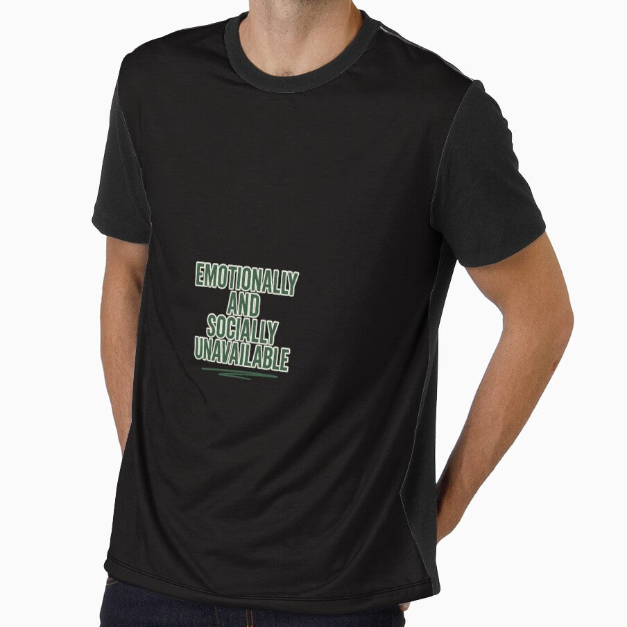 Out of Office: Emotionally & Socially Unavailable – Introvert Mood Tee by Shut Up and Stick It