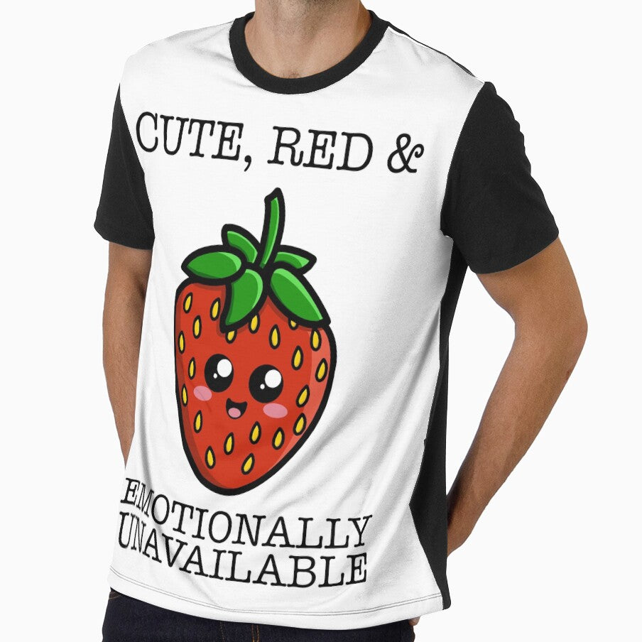 Cute, Red & Emotionally Unavailable - Cute Strawberry by NerdArt77