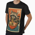 Happy Kawaii Raccoon Ramen Noodles – Cute Japanese Retro Vintage Style by Damcoc