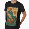 Dragon Ramen with Fuji Sun – Bold Retro Japanese Vintage by Damcoc